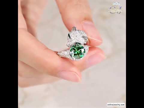 Moissanite Animal Design Ring