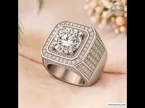 Moissanite Ring for Men