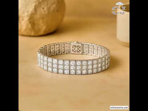 Moissanite Tennis Bracelet — Plated